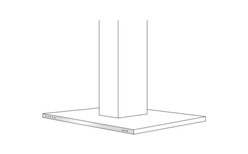 Inselhaube Glassline