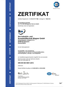 Zertifikat ISO 9001:2015