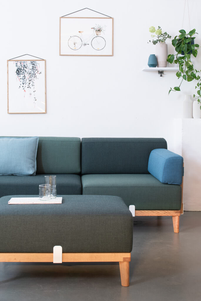 Modulares Holzsofa