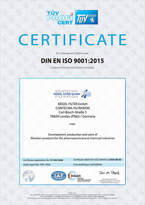 ISO-Zertifikat