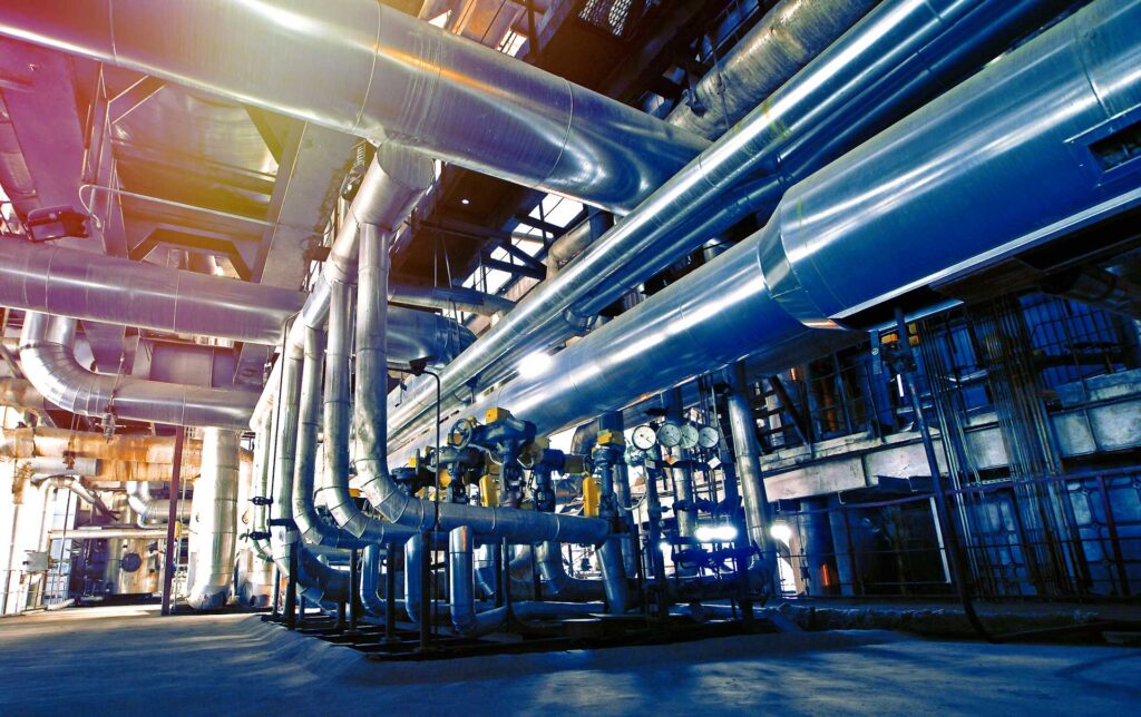 Stahlrohrleitungen Industrieanlage