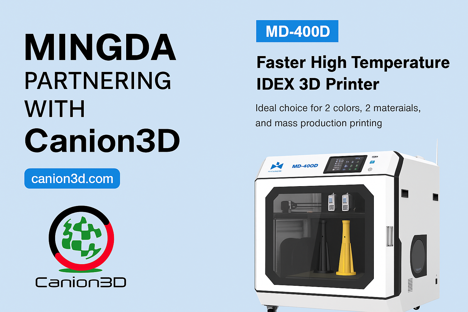 MINGDA MD-400D IDEX-Drucker