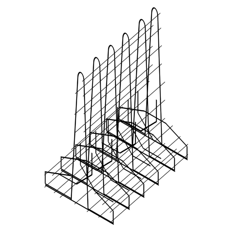 Reinforcement cages for retaining walls – Type T