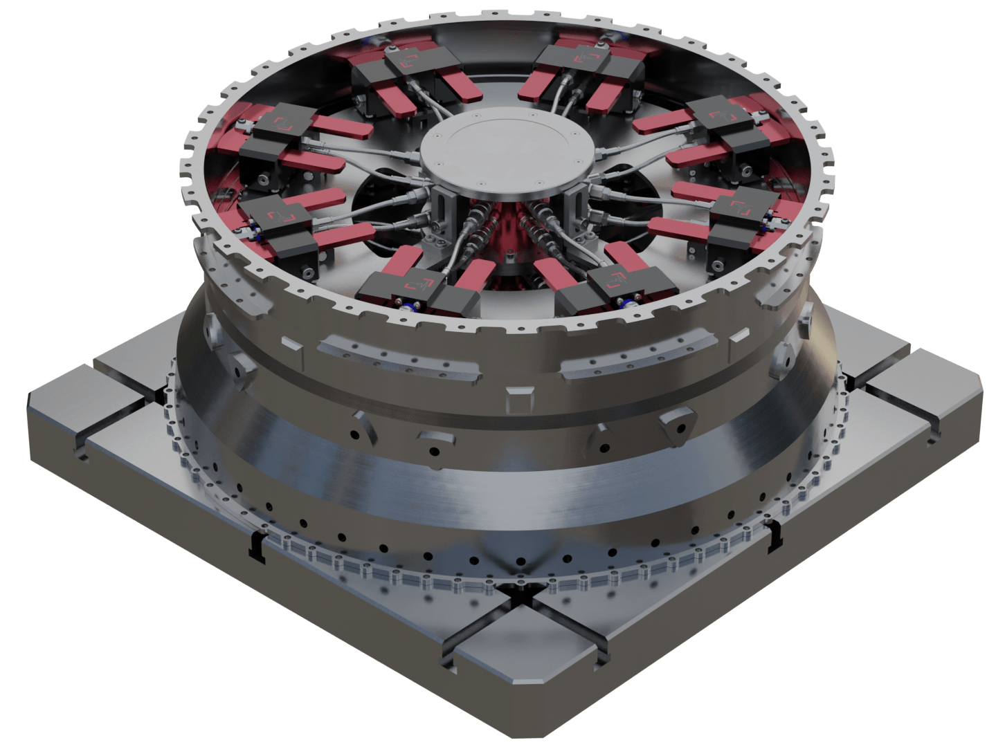Modulares 5-Achs-Spannsystem für große dünnwandige Bauteile
