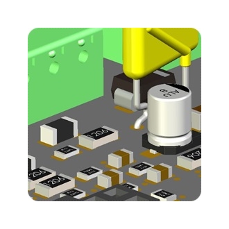 3D-Modell einer Leiterplatte