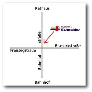 Anfahrt zum Fachgeschäft in Langenau