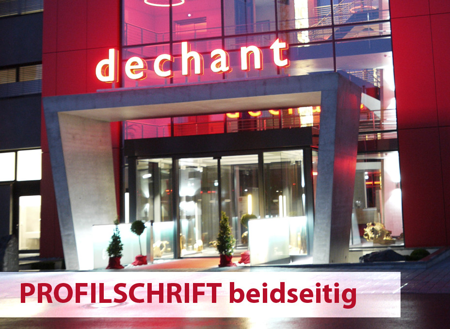 Leuchttransparent / Lichtwerbeanlage