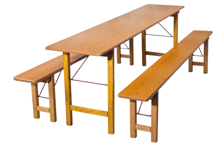 Klappmöbel mit Holzuntergestell