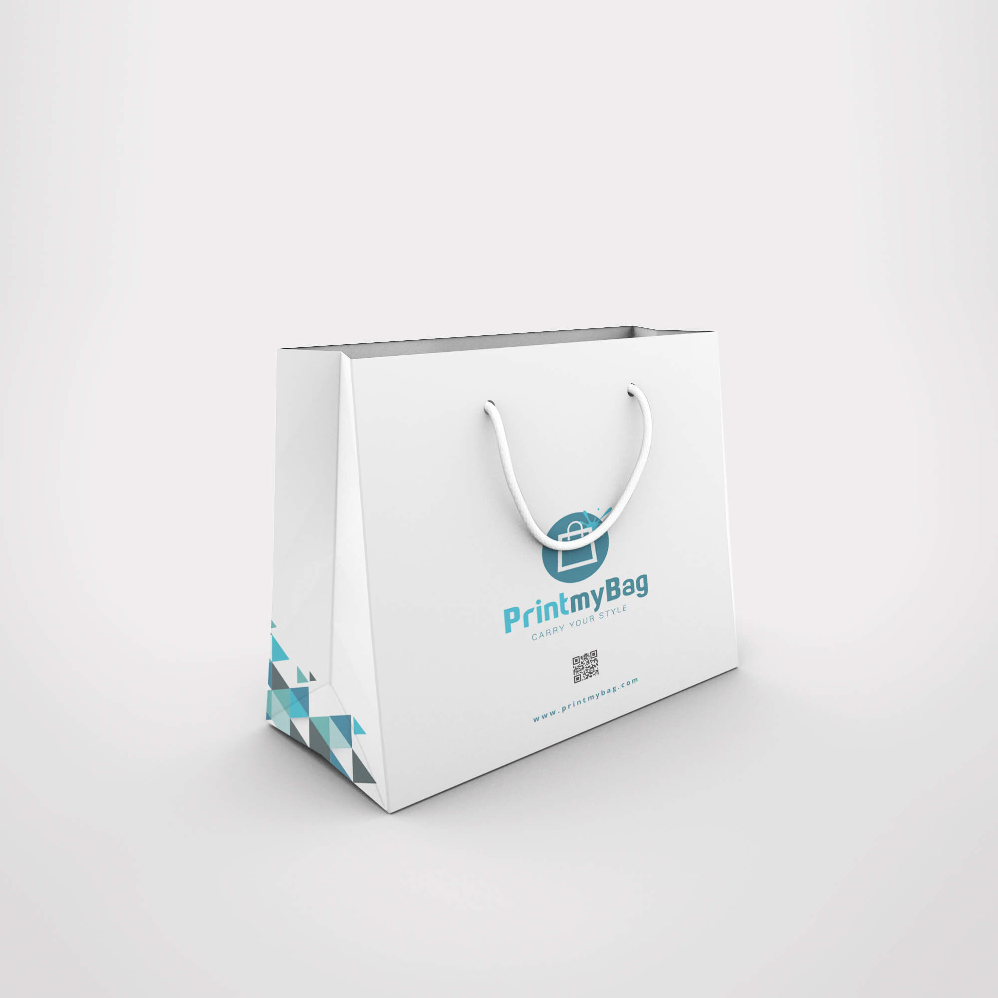 Kordeltasche mit Logobedruckung