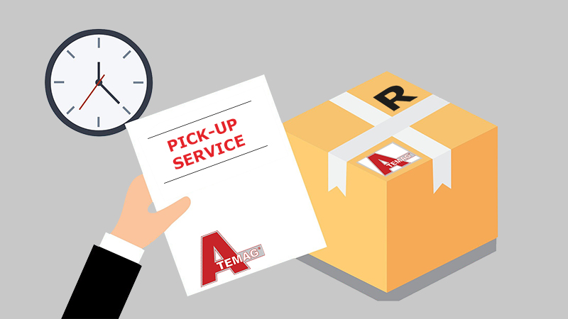 Abholservice beim Kunden