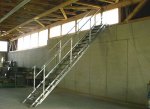 Höhenflexible Bautreppe aus Aluminium
