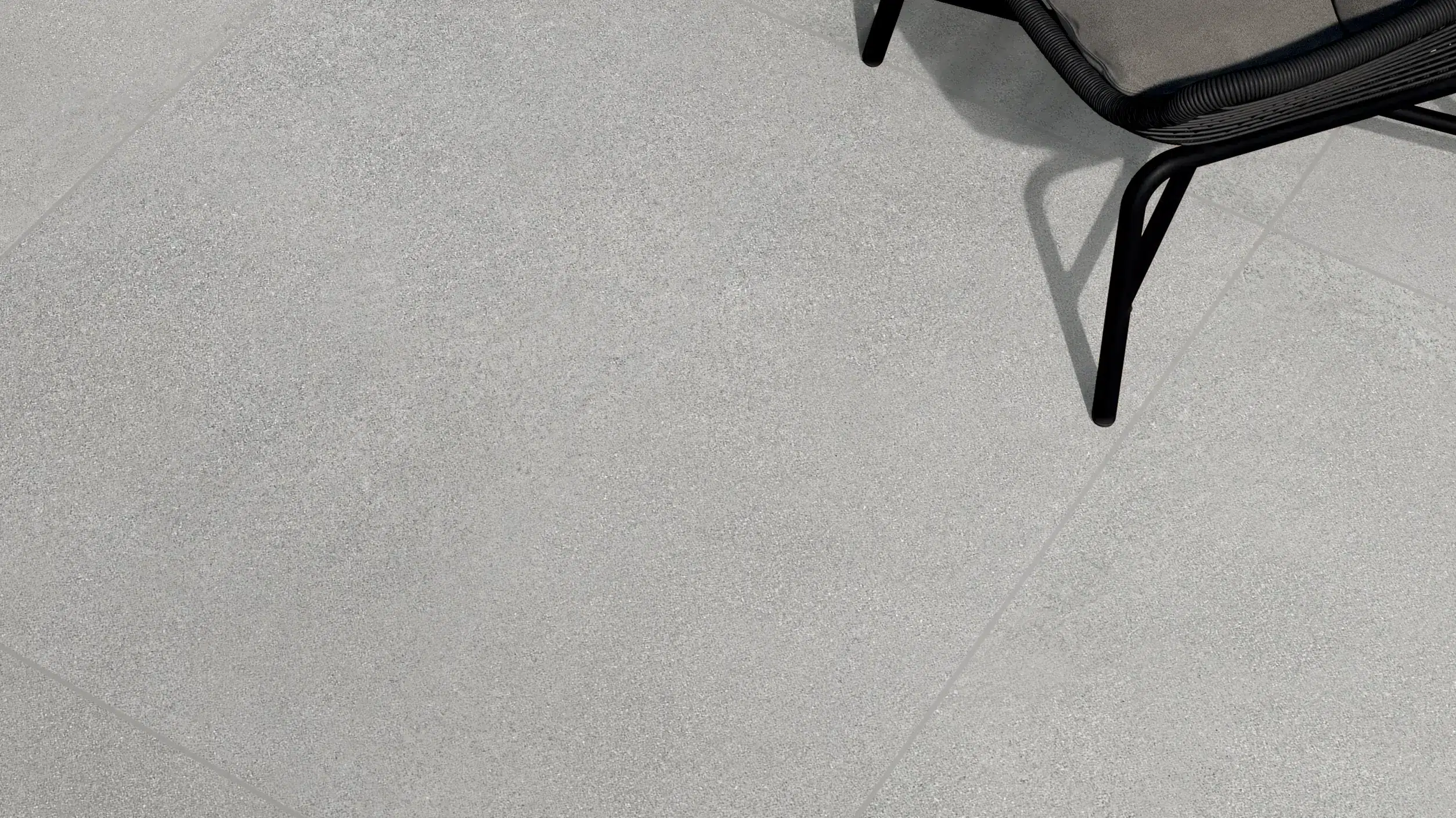 Outdoor-Feinsteinzeug in Betonoptik