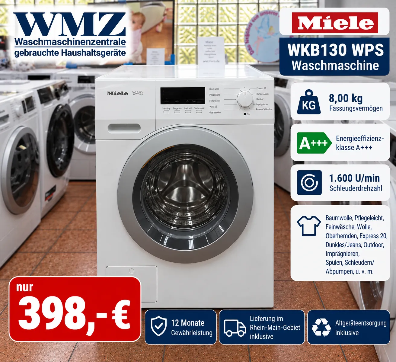Waschmaschine Miele WKB130 WPS