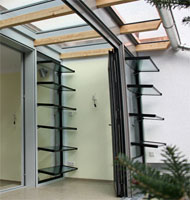 Glasüberdachung Dachterrasse