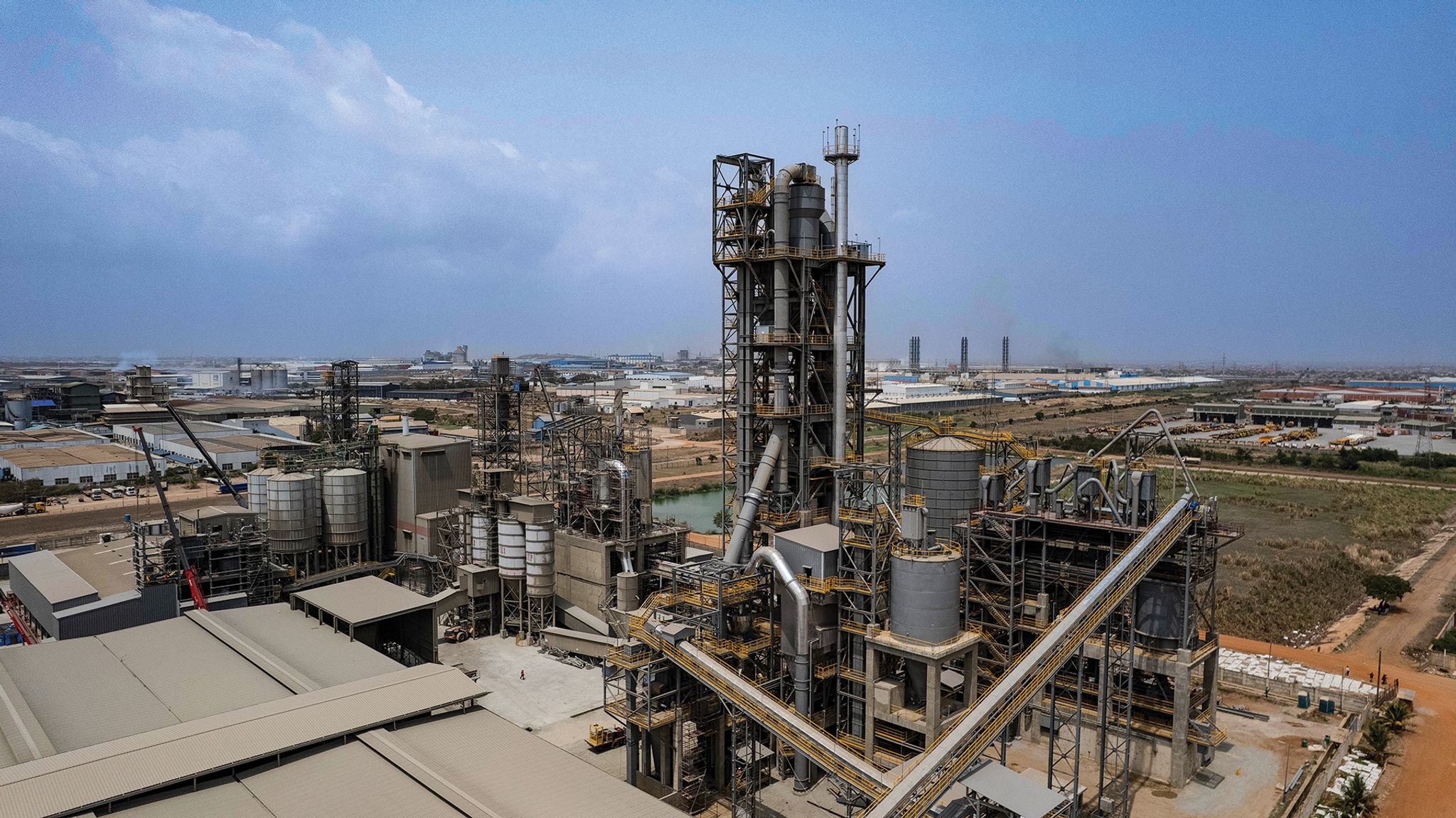 Clay-Calcination-Anlage, CBI Ghana