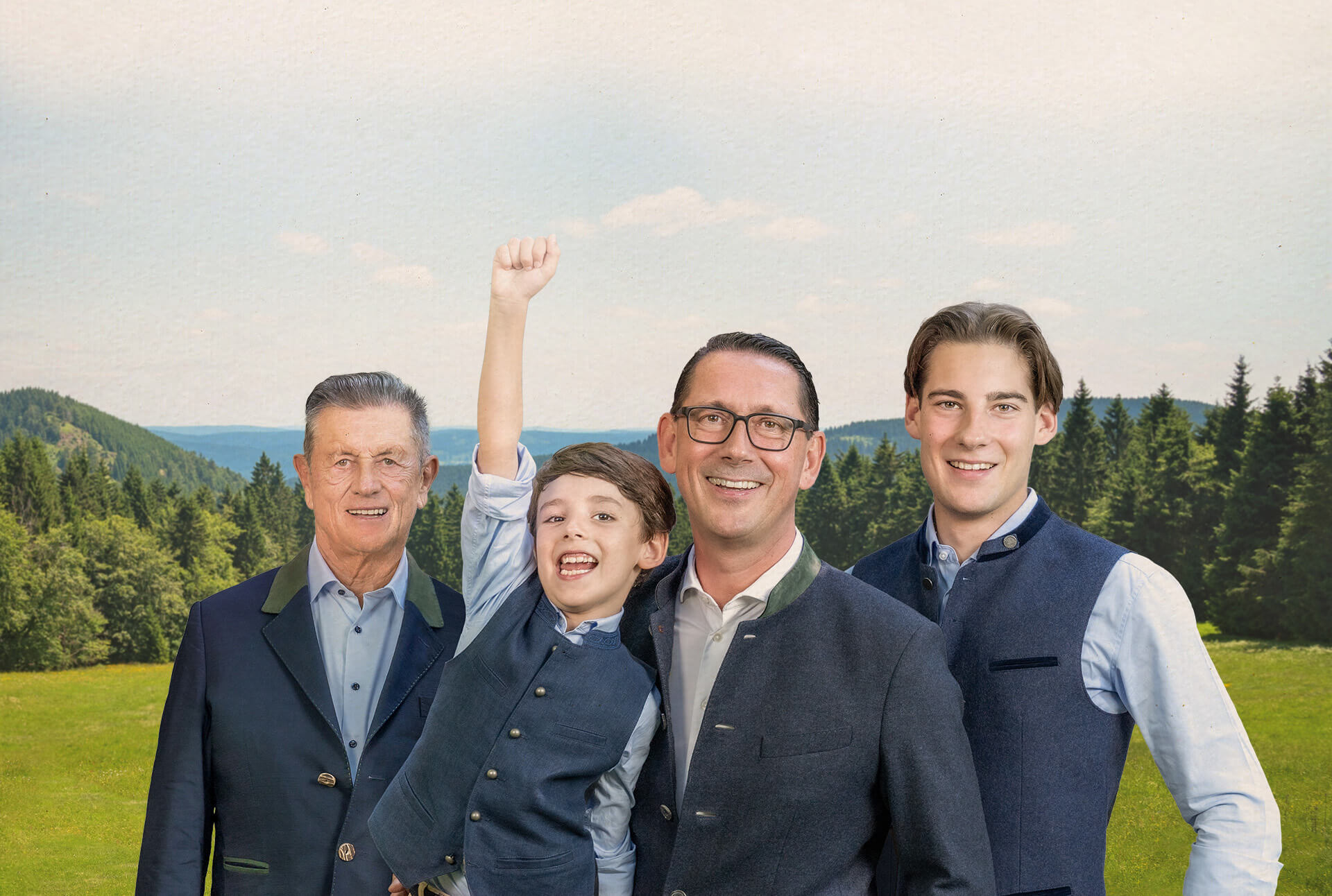 Familienportrait zum 100-jährigen Jubiläum