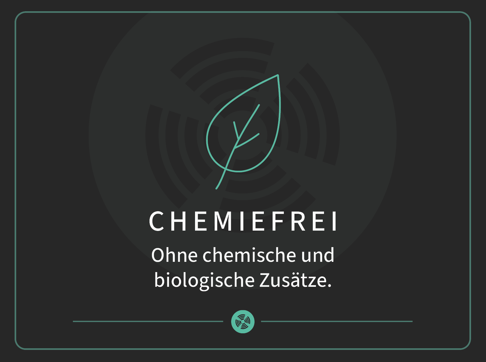 Ohne Sanitärzusätze – ohne chemische und biologische Zusätze