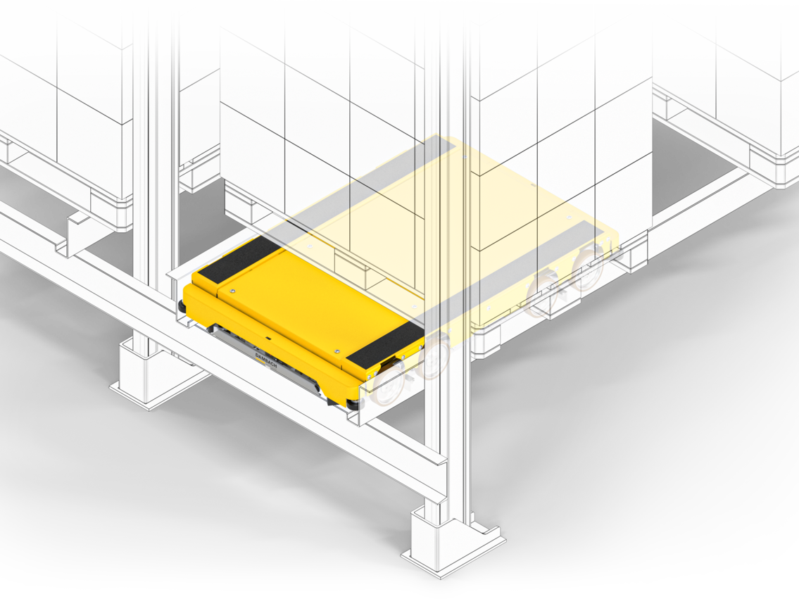 Automatisierte Übergabestation in Förderanlage