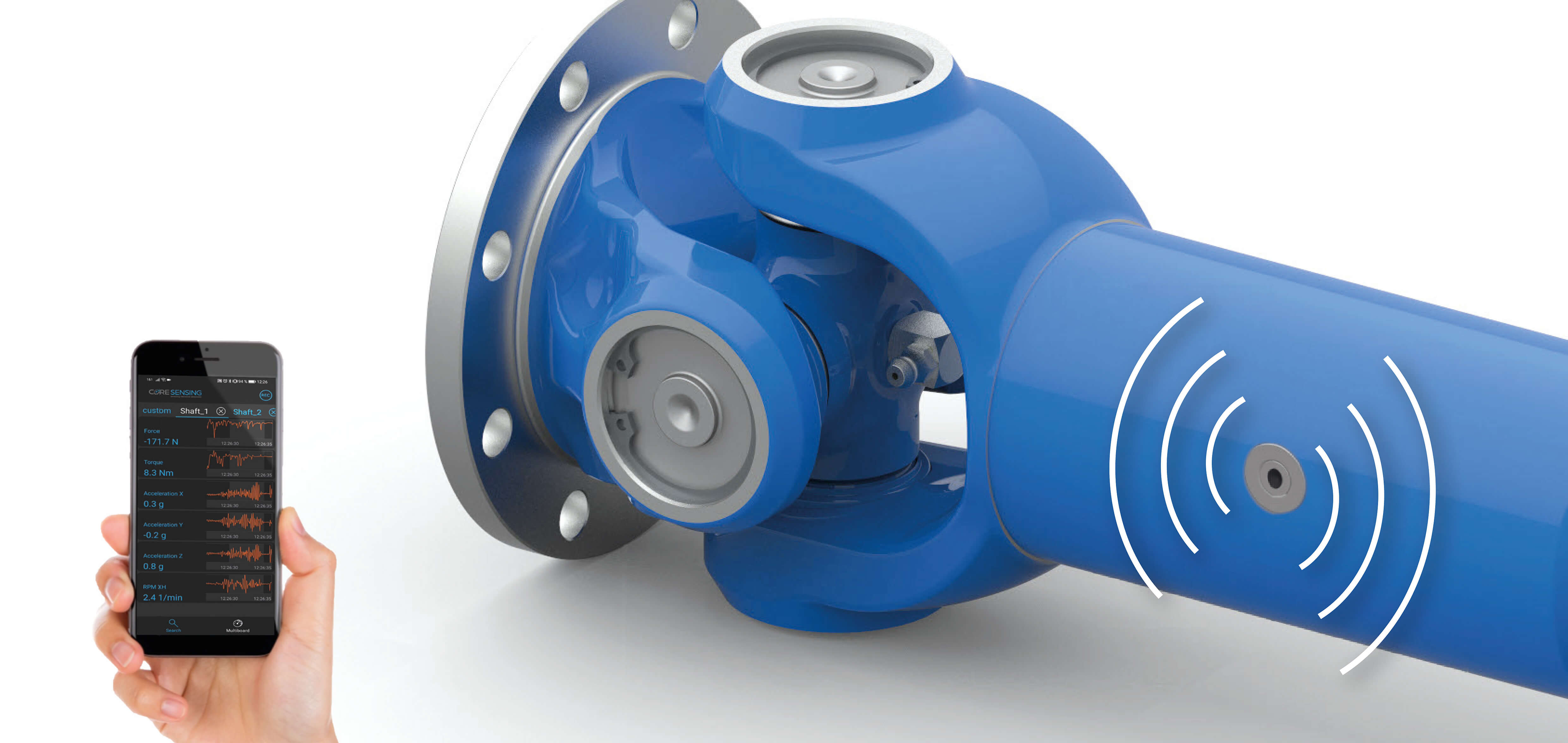 Sensorische Gelenkwellen mit Elbe Sensing Technology EST