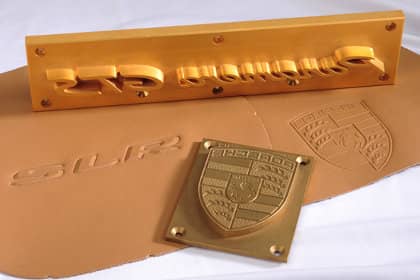 Leather embossing stamp
