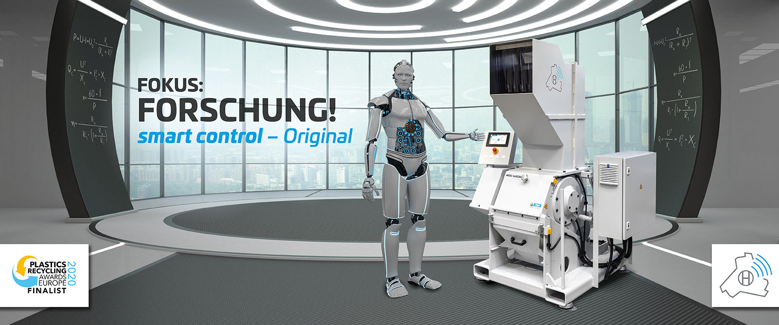 Zerkleinerungsmaschine für Kunststoffrecycling