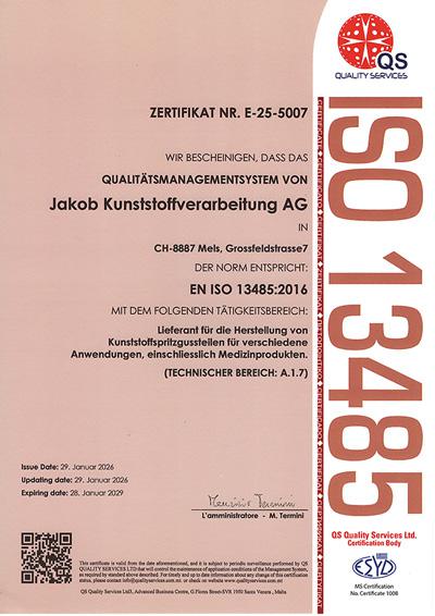 Zertifikat ISO 9001:2015