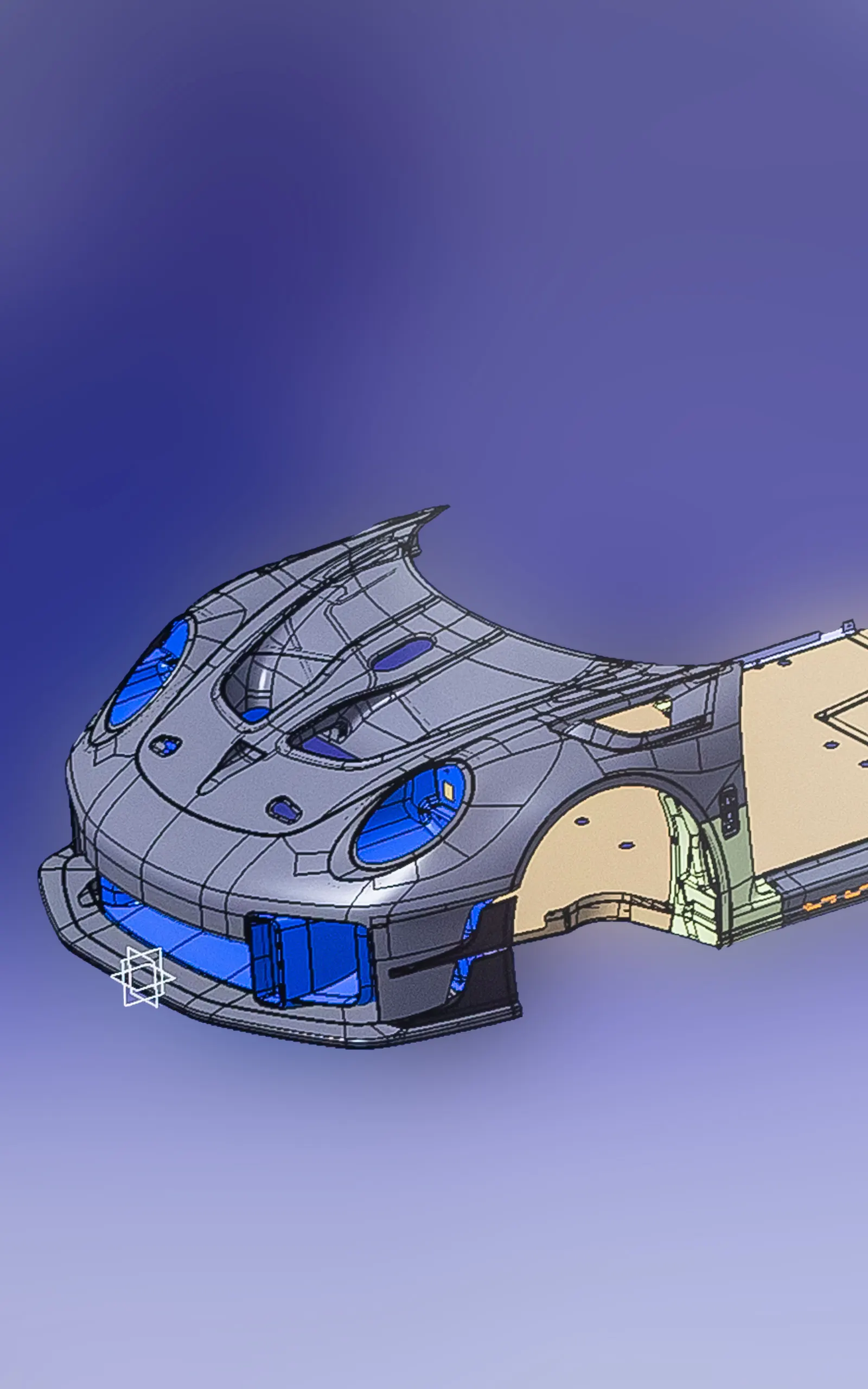 CAD-Konstruktion eines Bauteils