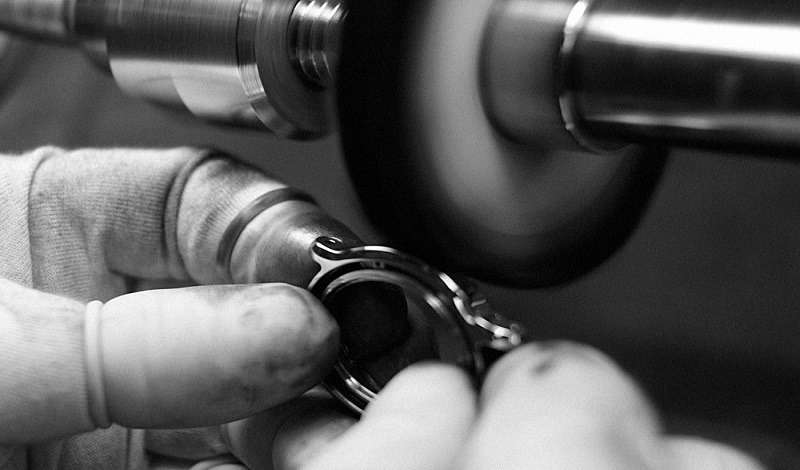 Gehäusekomponente poliert