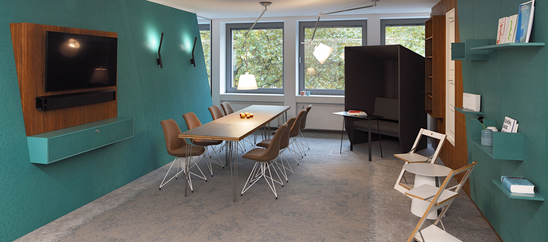 Stiftung Mercator Essen, Element in Blau