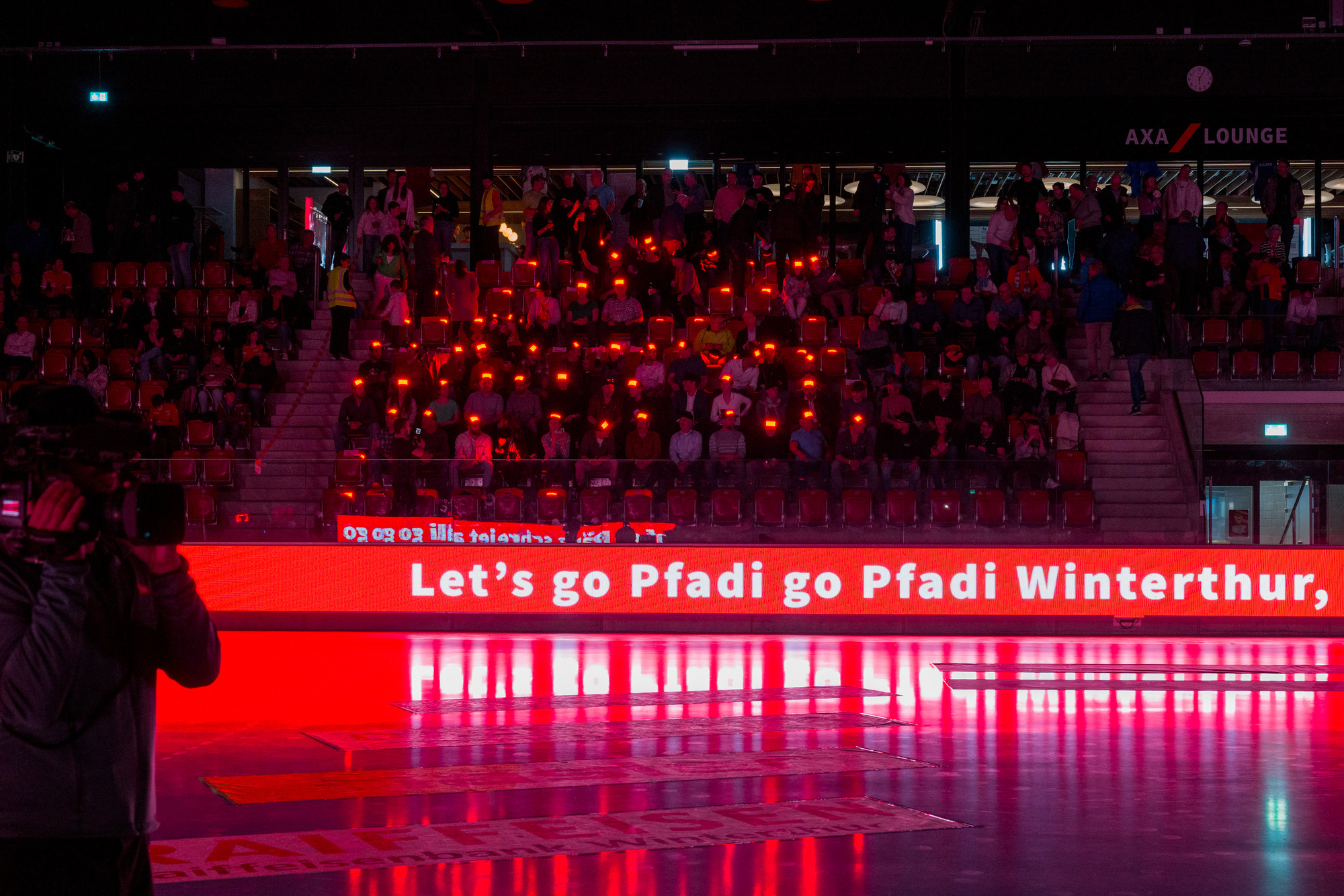 Live-Einsatz bei Pfadi Winterthur Handball