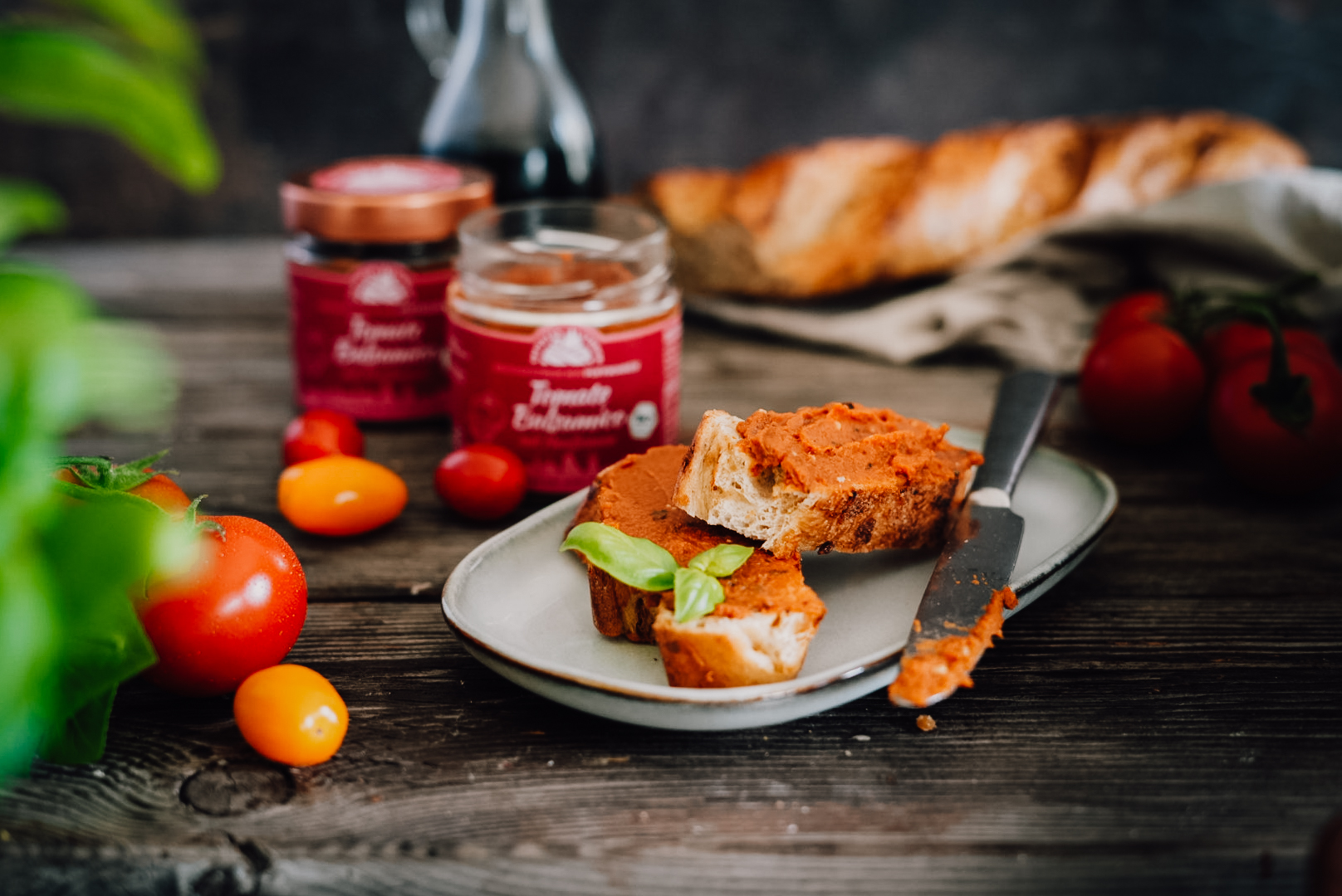 Bio Brotaufstrich „Tomate Balsamico“ mit Hanfsamen