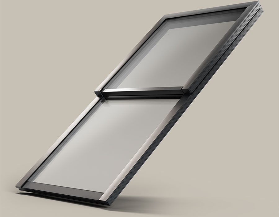 AXAAR® Peak – vertikales Dachschiebefenster (bis 2.400 × 6.200 mm)