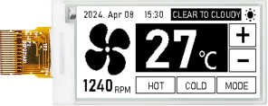 E-Paper-Display-Modul (Black & White, Four-color, Full-color, Prism, Segment)
