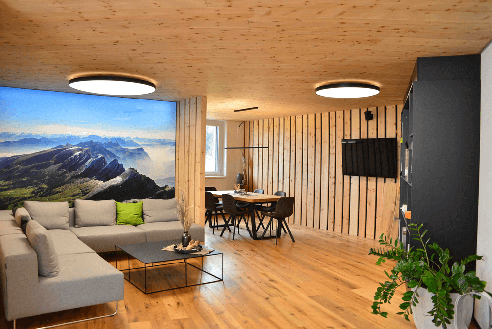 Innenausbau mit Holz bei hplus