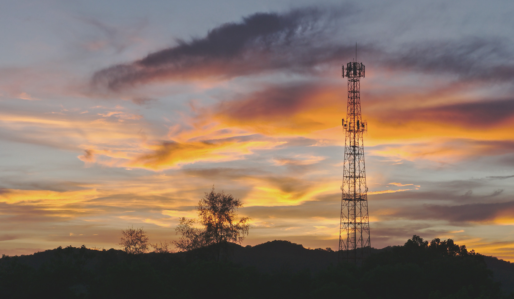 Gittermast für Mobilfunkantennen