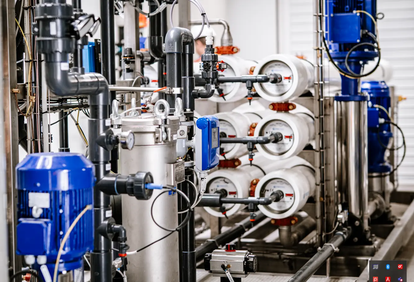 Plant for reuse of industrial water (REUT)
