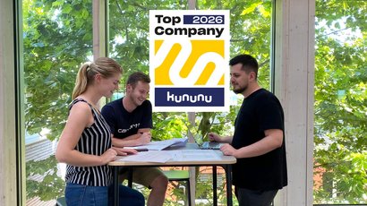 Dreifach als kununu Top Company ausgezeichnet