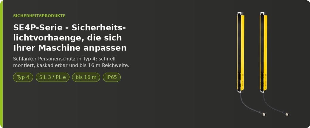 SE4P Sicherheitslichtvorhang (Typ 4, PL e)