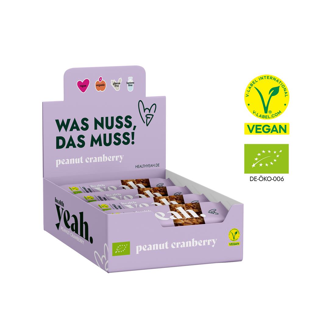 Peanut Cranberry (bio) – Nussriegel 40 g