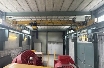 Laufkran für Pumpwerk-Wartung