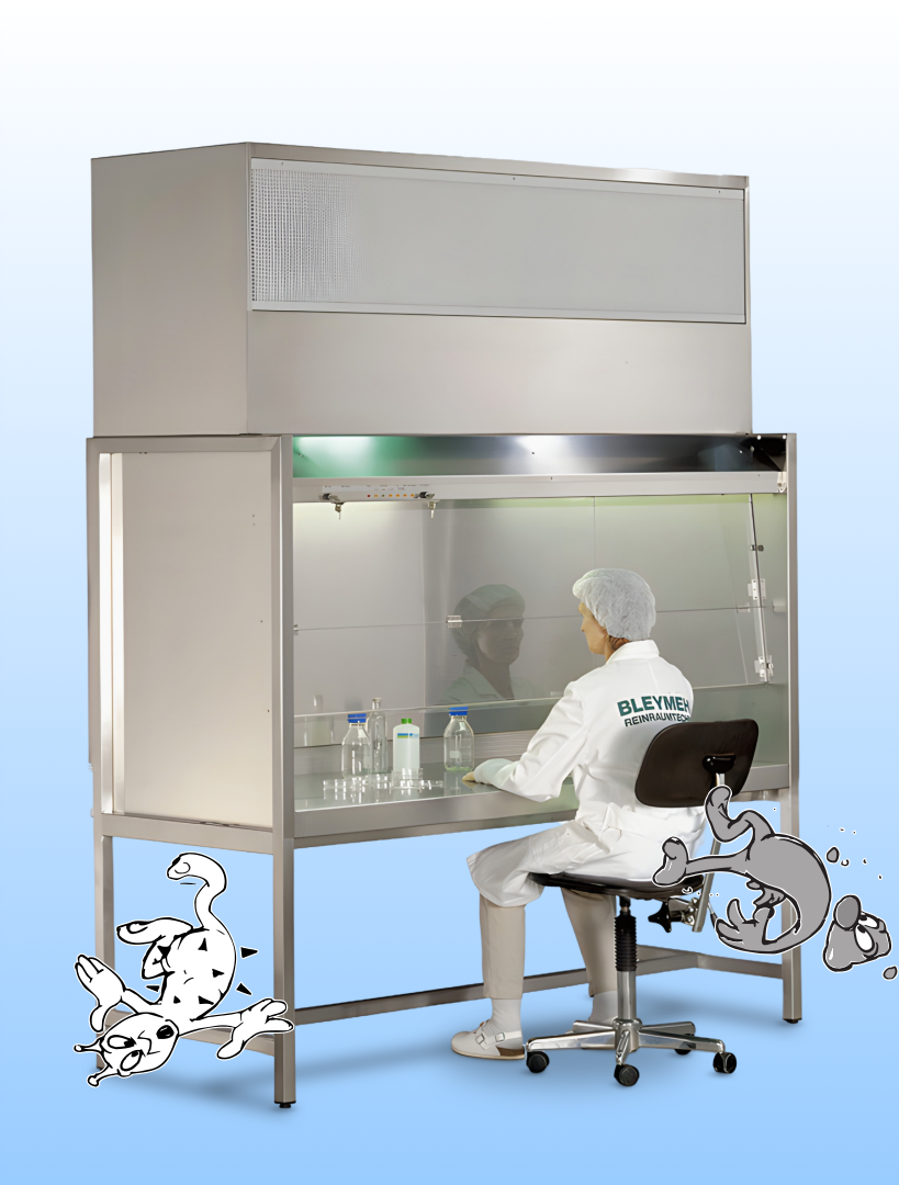Werkbank Serie ASW-F (Vertikal-Laminar-Flow, Fortluft)