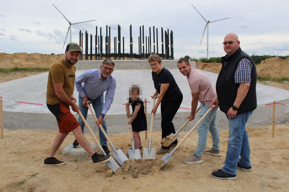 Spatenstich Windpark Buckow