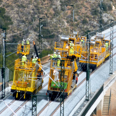 Fahrdrahtverlegeeinheit BM 954