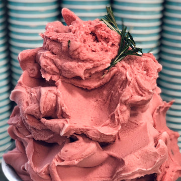Pomegranate Rosemary Sorbet