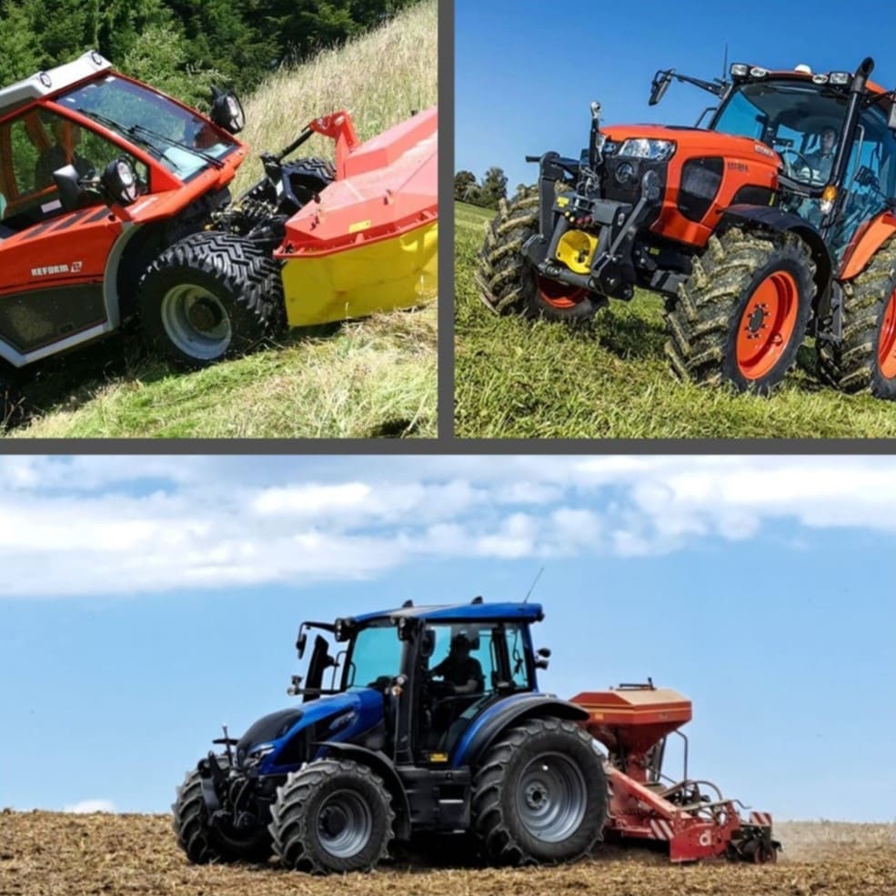 Traktoren der Landtechnik bei der Feldarbeit