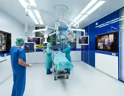 Operation mit Endoskopie-Systemen im modernen OP