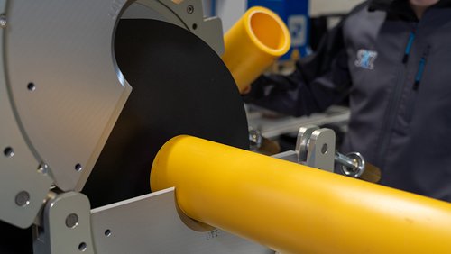 Welded plastic pipe