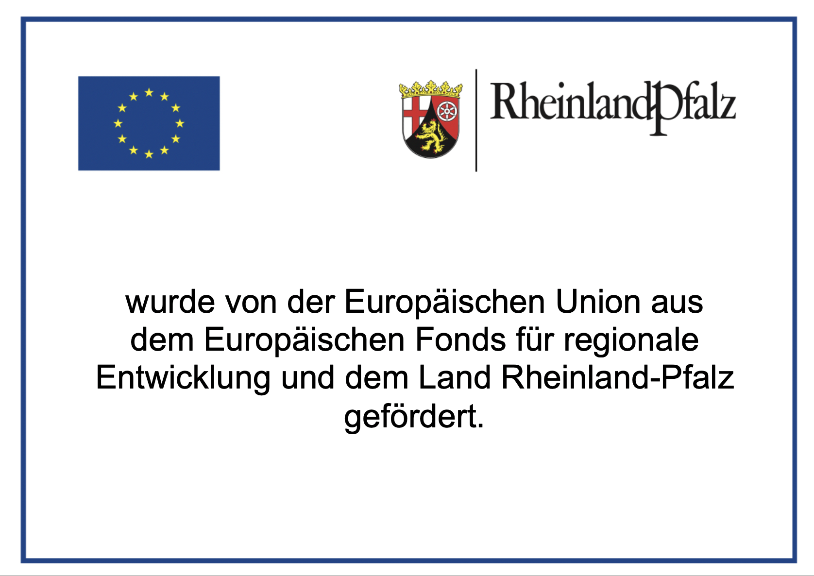 Die Erweiterung des Maschinenparks wird aus dem Europäischen Fonds für