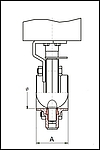 Disc valve DIN, pneumatic