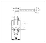 Disc valve DIN, manually operated